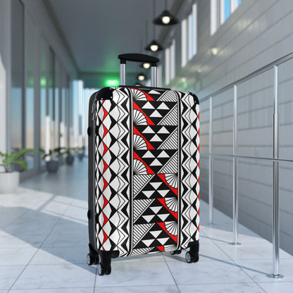 Southwest Rain and Sun in Red Suitcases