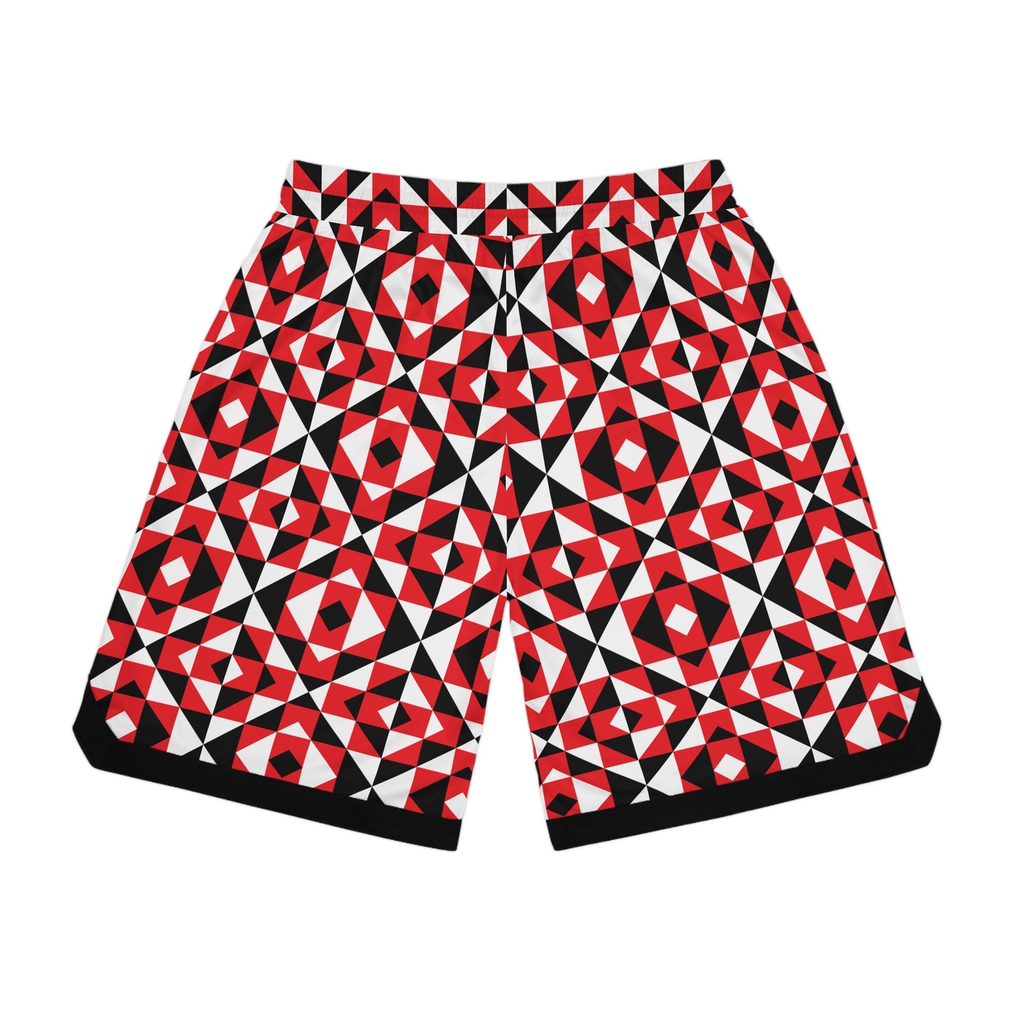 Red Sacred Mountains Basketball Rib Shorts