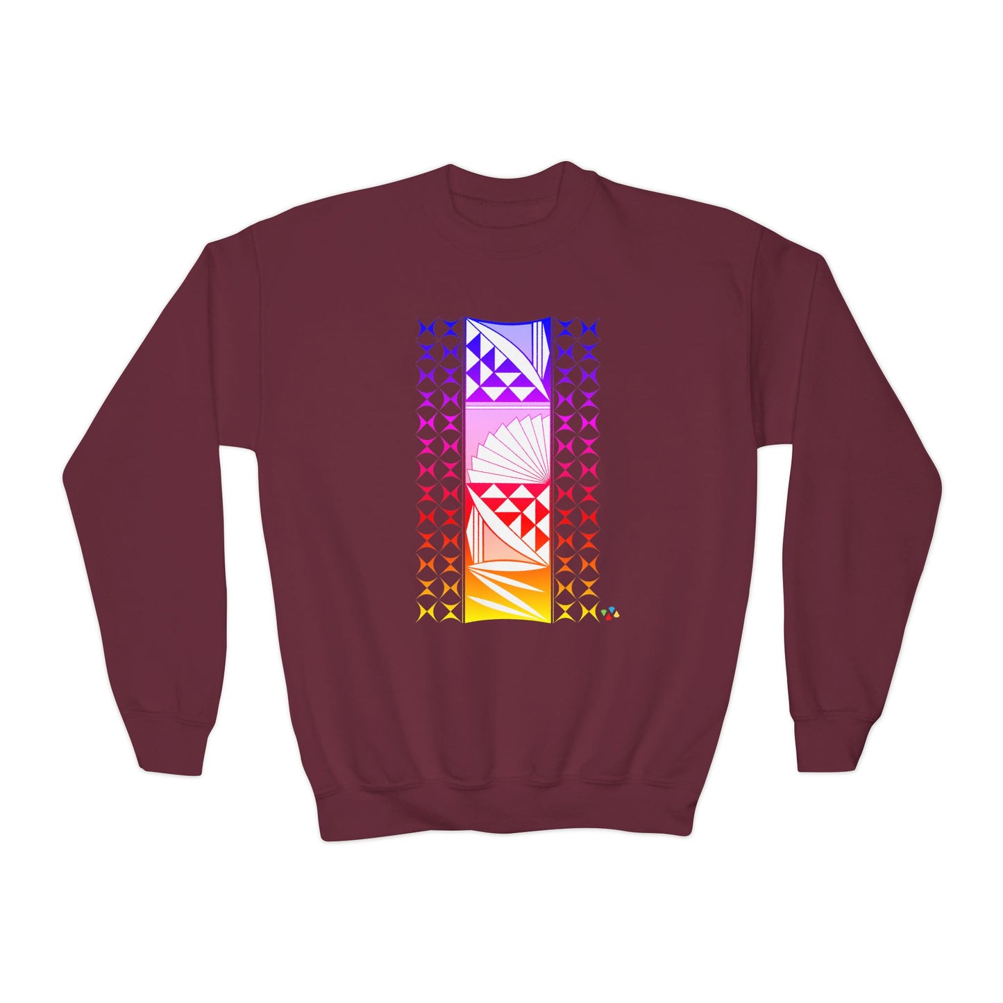 Rainbow Sunrise Youth Crewneck Sweatshirt