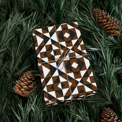 Brown Sacred Mountains Gift Wrap Papers
