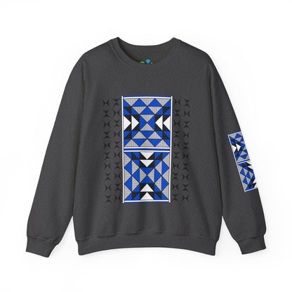 Sacred Mountains in Blue Unisex Sweatshirt