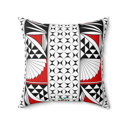 Southwest Sunrise in Red Square Pillow
