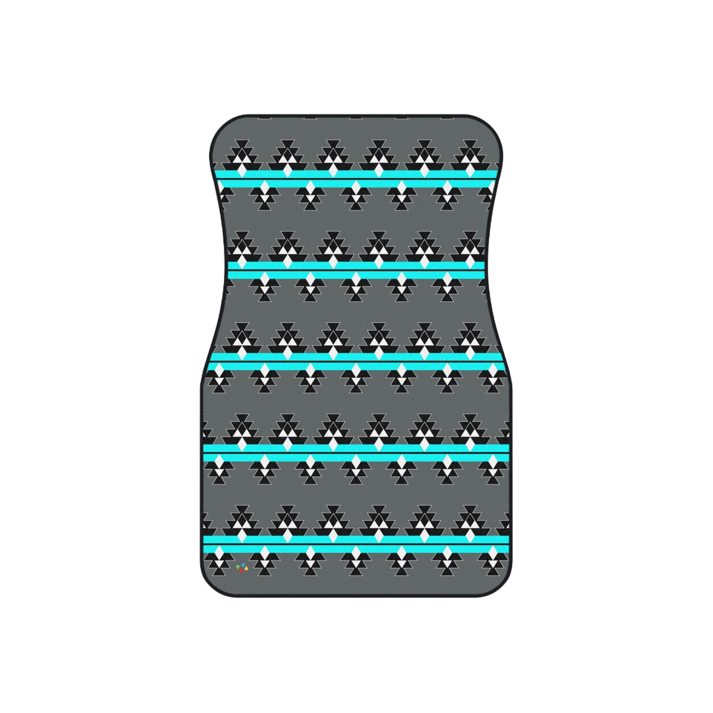Turquoise Native Woven Stories Car Mats (Set of 4)