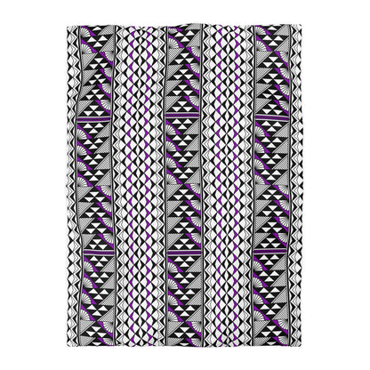 Sun and Rain in Purple Microfiber Duvet Cover