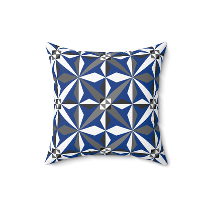 Morning Star in Blue Square Pillow