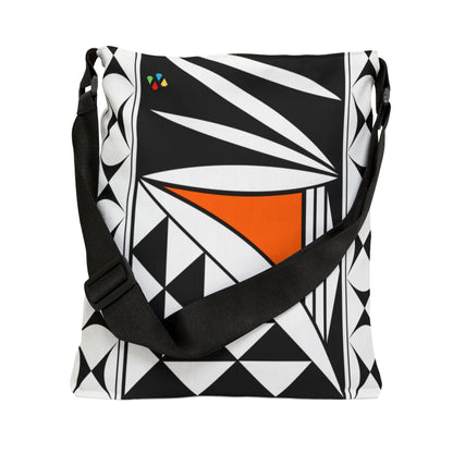 Orange Southwest Sunrise Adjustable Tote Bag