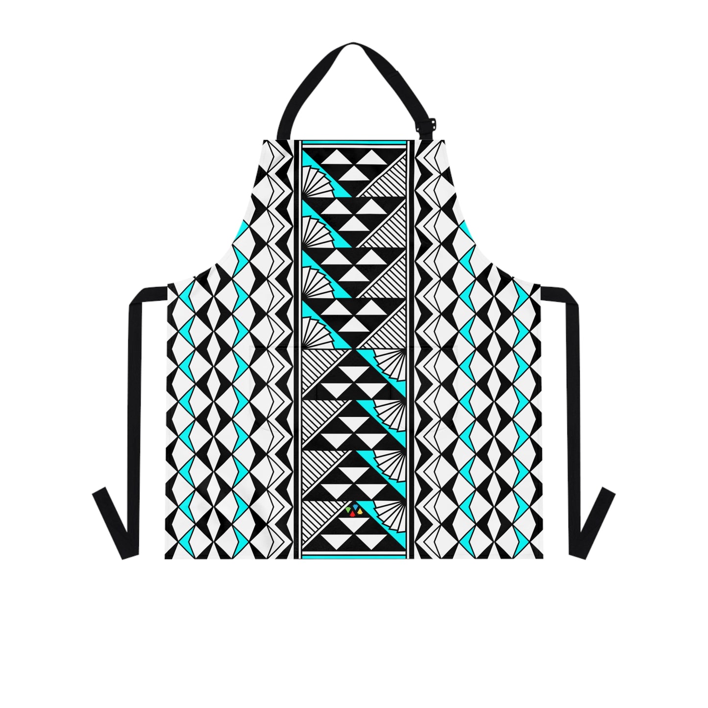 Turquoise Native Sun and Rain Two Pocket Apron