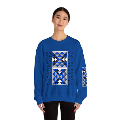 Sacred Mountains in Blue Unisex Sweatshirt