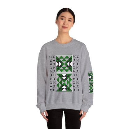 Sacred Mountains in Green Unisex Sweatshirt