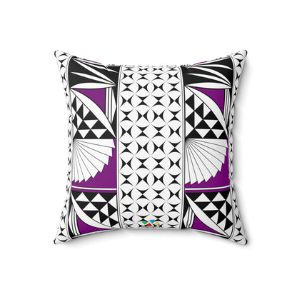 Southwest Sunrise in Purple Square Pillow