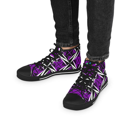 Sacred Winds in Purple High Top Sneakers