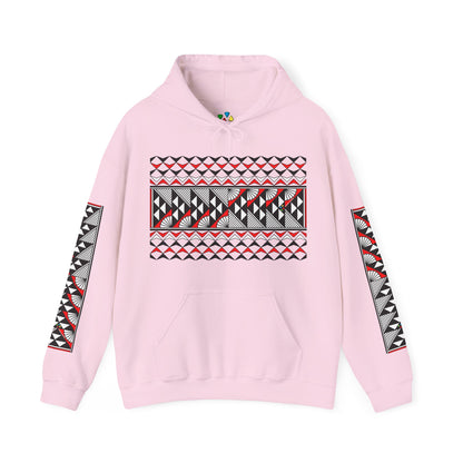 Sun and Rain in Red Unisex Hoodie