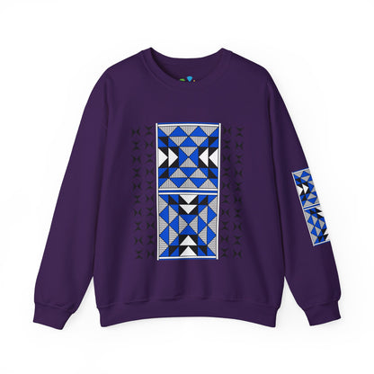 Sacred Mountains in Blue Unisex Sweatshirt