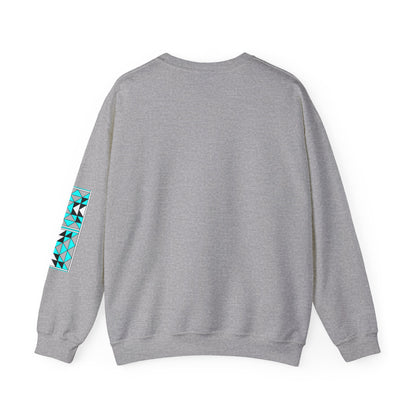 Sacred Mountains in Turquoise Unisex Sweatshirt
