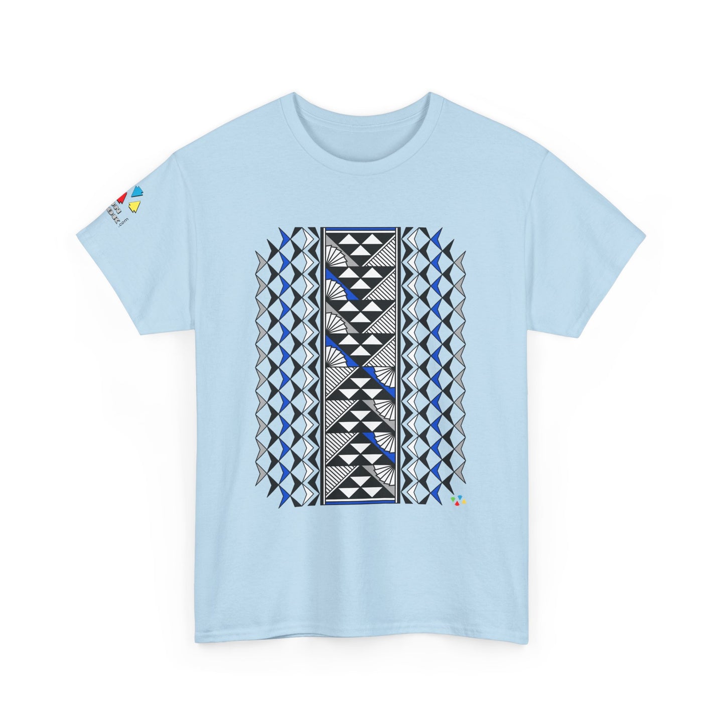 Sun and Rain in Blue/Silver Gildan Unisex Tee