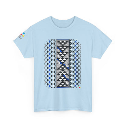 Sun and Rain in Blue/Silver Gildan Unisex Tee