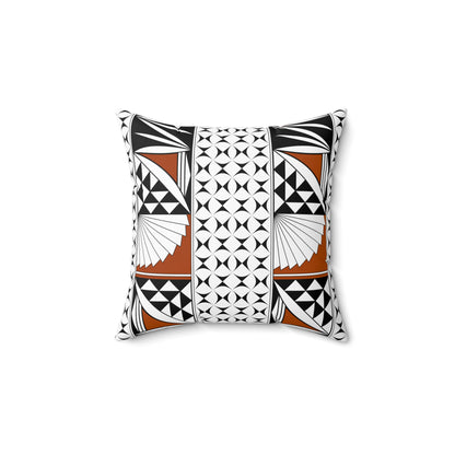 Southwest Sunrise in Rust Square Pillow