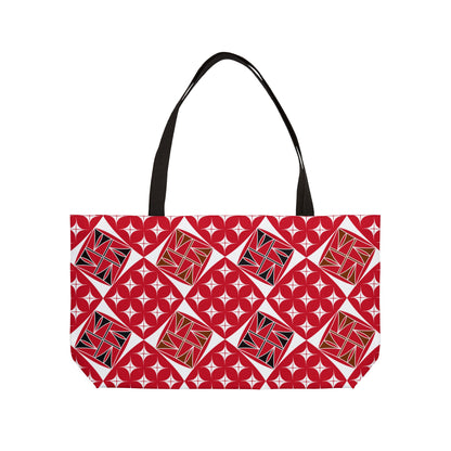 Red Native Universe Weekender Tote Bag