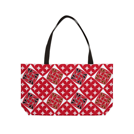 Red Native Universe Weekender Tote Bag