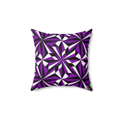 Desert Flowers in Purple Square Pillow