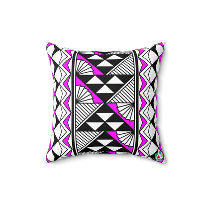 Sun and Rain in Pink Spun Polyester Square Pillow