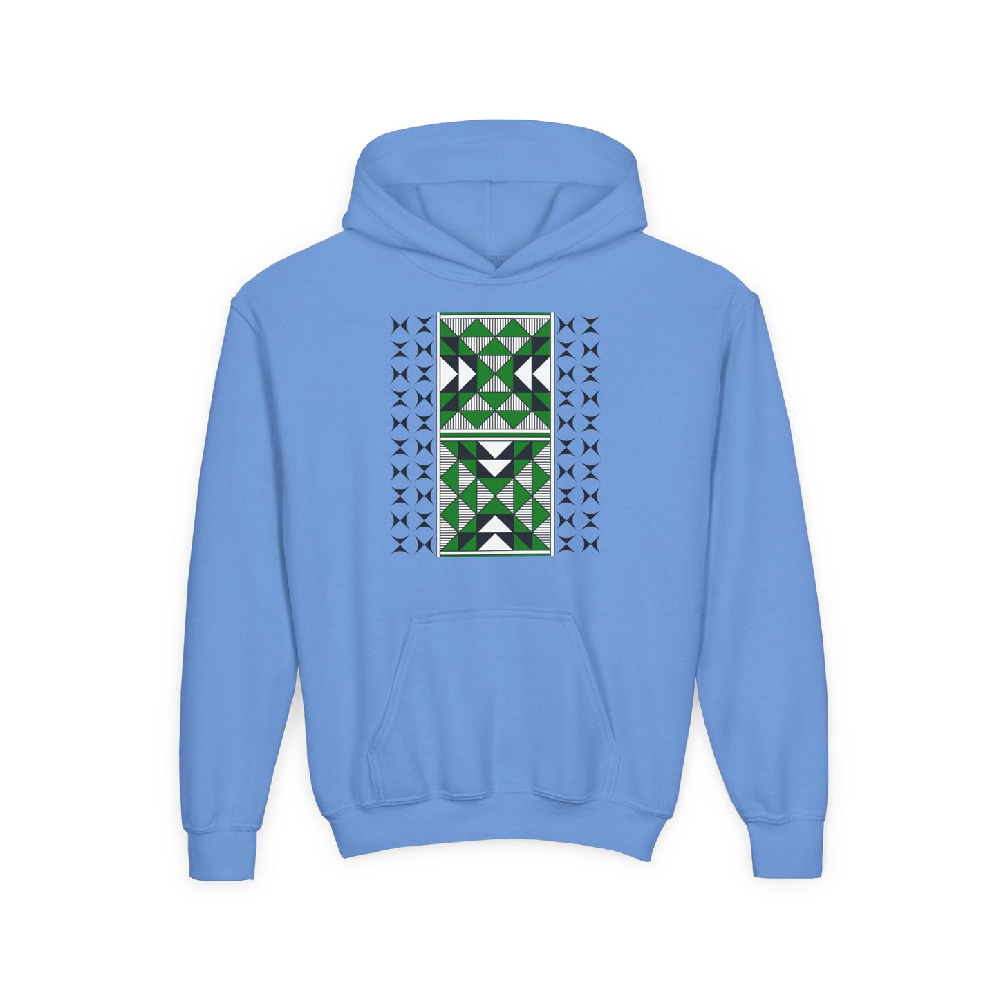 Sacred Mountains in Green Youth Heavy Blend Hooded Sweatshirt