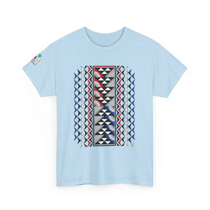 Sun and Rain in Red/White/Blue Gildan Unisex Tee