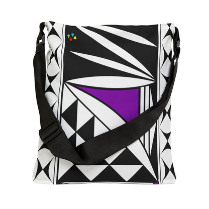 Purple Southwest Sunrise Adjustable Tote Bag