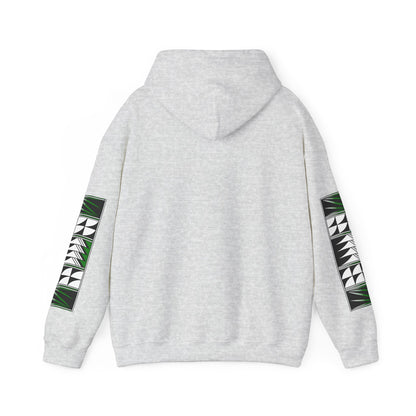 Blessed Feathers in Green Unisex Hoodie