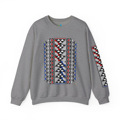 Sun and Rain in Red/White/Blue Unisex Sweatshirt