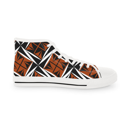 Sacred Winds in Rust High Top Sneakers