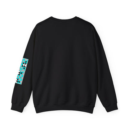 Sacred Mountains in Turquoise Unisex Sweatshirt