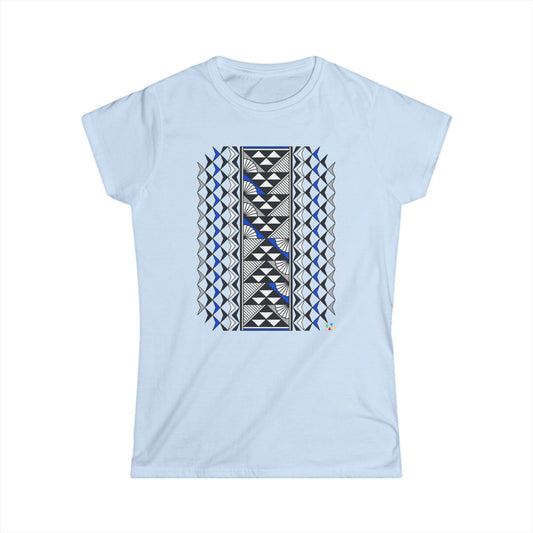 Blue/Gray Southwest Sun and Rain Women's Softstyle Tee