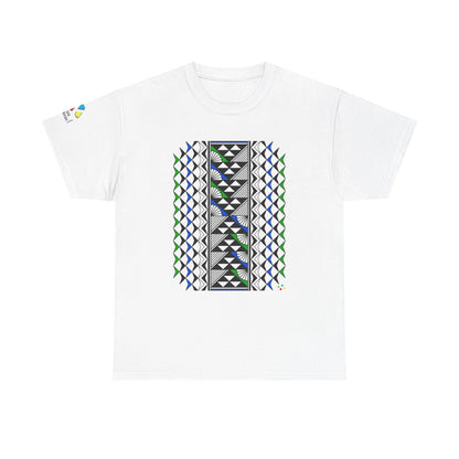 Sun and Rain in Blue/Green Gildan Unisex Tee