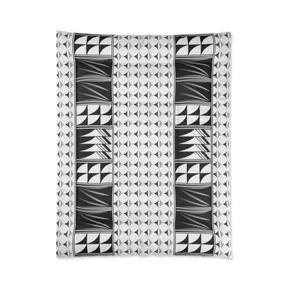 Southwest Feather Blessing on White Comforter