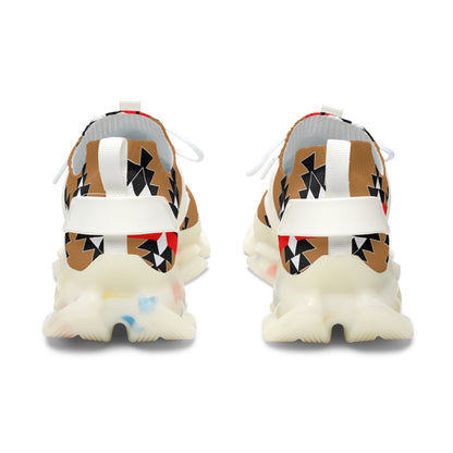 Native Stories - Red/Tan - Women's Mesh Sneakers