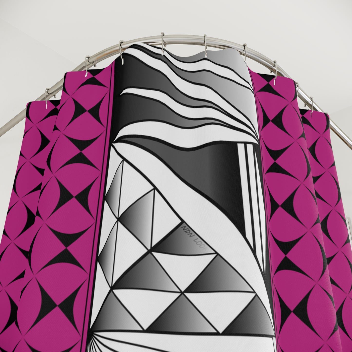 Pink Native Sunrise Shower Curtains