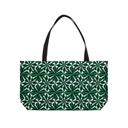 Green Morning Star Weekender Tote Bag