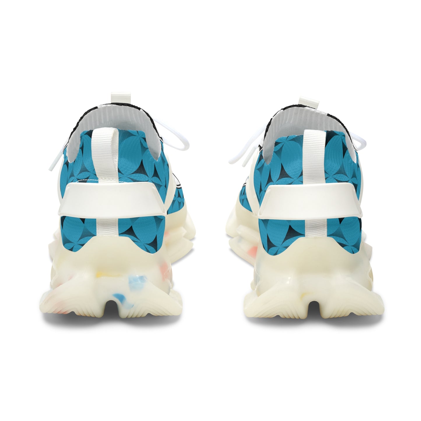 Feather Blessing on Turquoise Women's Mesh Sneakers