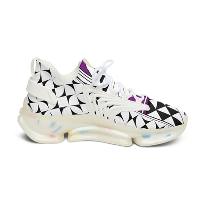 Southwest Sunrise in Purple Women's Mesh Sneakers