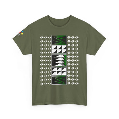 Feather Blessings in Green Gildan Unisex Tee