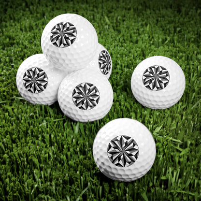 Desert Flower in Gray Golf Balls, 6pcs