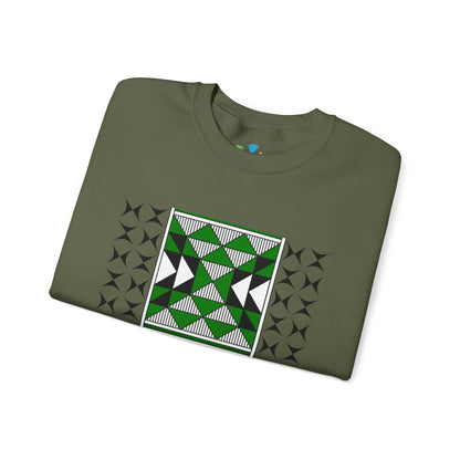 Sacred Mountains in Green Unisex Sweatshirt