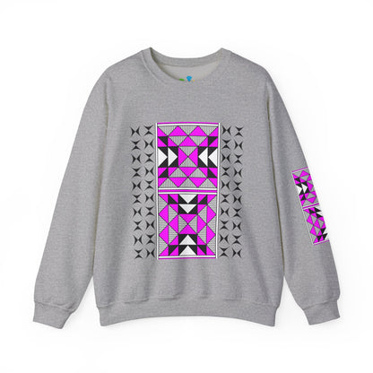 Sacred Mountains in Pink Unisex Sweatshirt