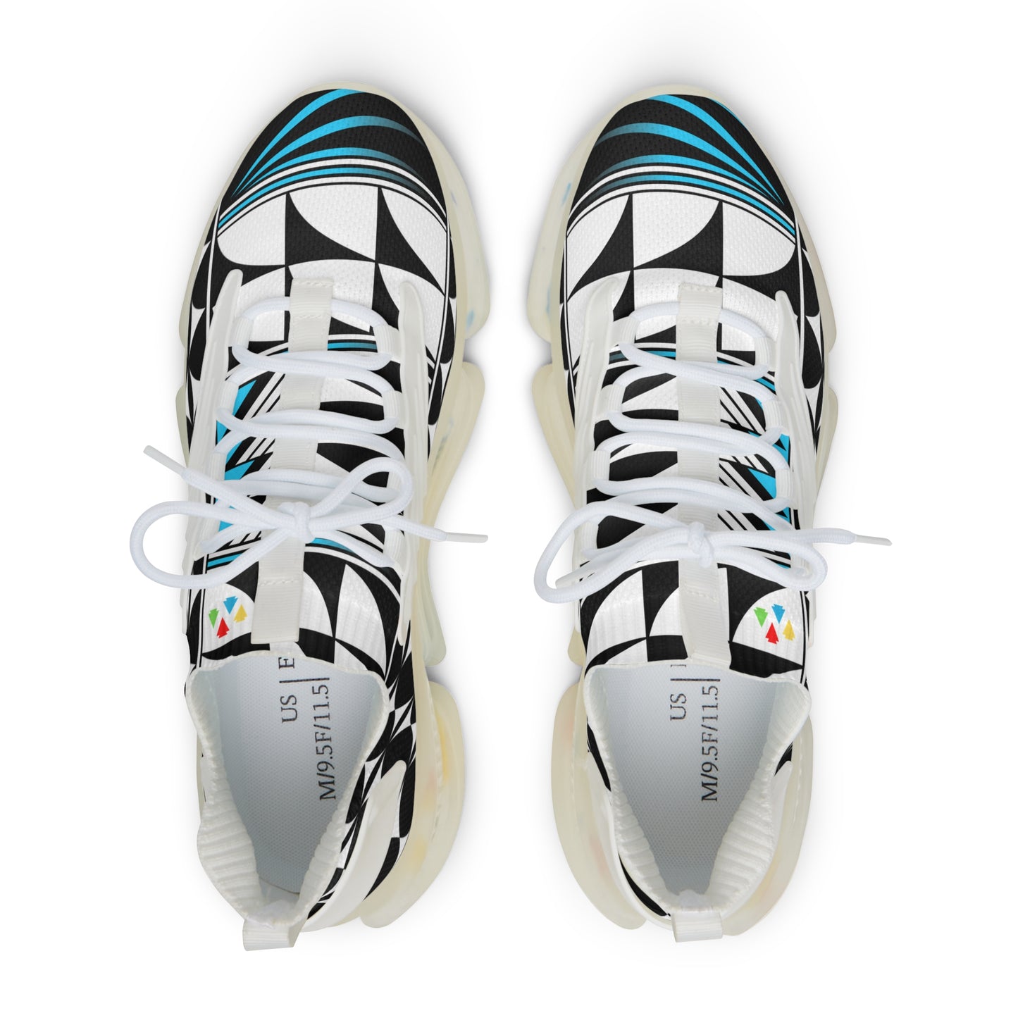 Feather Blessing in Turquoise Men's Mesh Sneakers