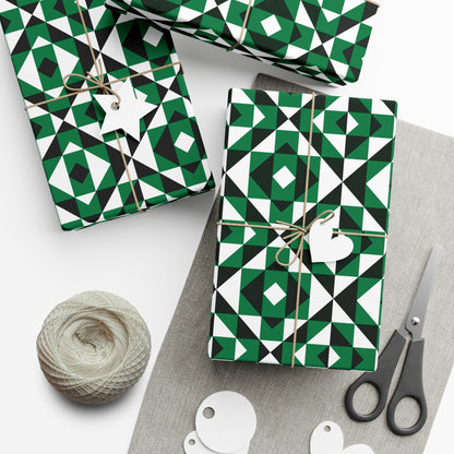 Green Sacred Mountains Gift Wrap Papers
