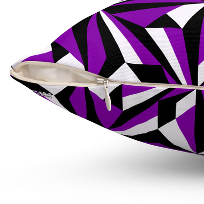 Desert Flowers in Purple Square Pillow