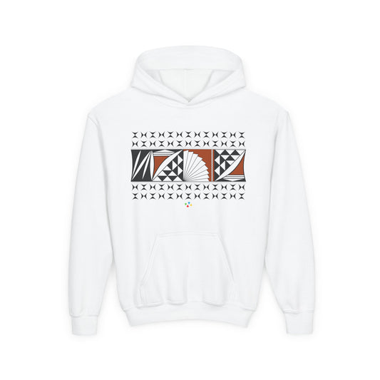 Rust Southwest Sunrise Youth Heavy Blend Hooded Sweatshirt