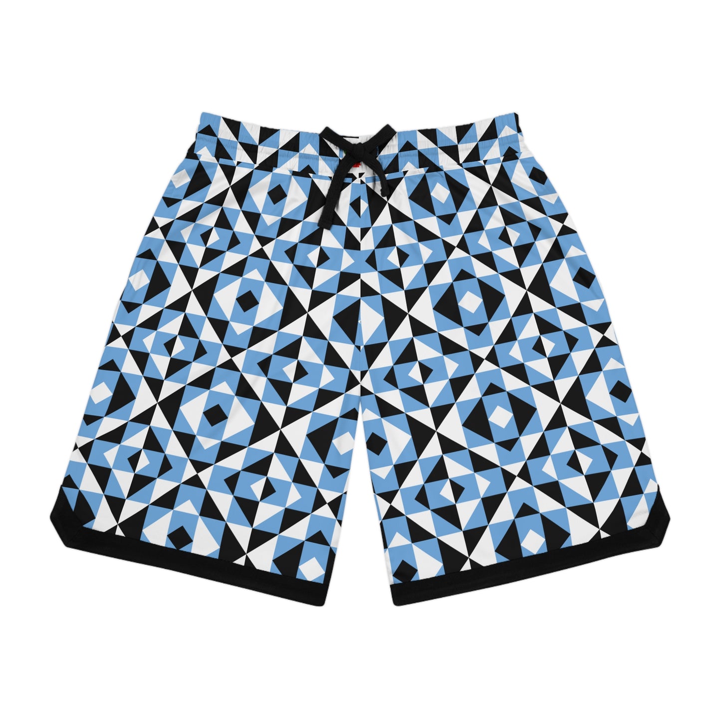 Light Blue Sacred Mountains Basketball Rib Shorts