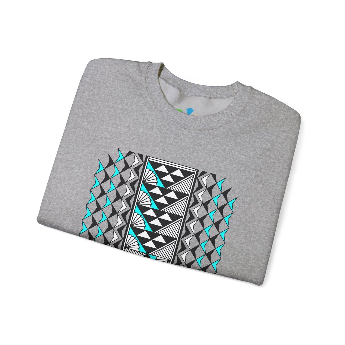 Sun and Rain in Turquoise Unisex Sweatshirt